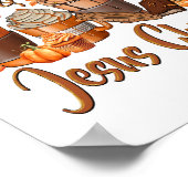 Pumpkin Gewürz Jesus Christus Poster (Ecke)