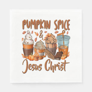 Pumpkin Gewürz Jesus Christus Serviette