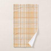Pumpkin Gewürz Karierte Fall Pattern Badhandtuch Set (Handtuch)