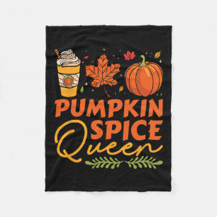 Pumpkin Gewürz Königin Erntedank Herbst Herbst Fleecedecke
