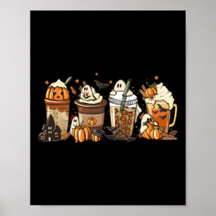 Pumpkin Gewürz Laterne Herbst Kaffeegrad Danke Poster