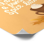 Pumpkin Gewürz Latfall/Herbst Poster (Ecke)