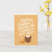 Pumpkin Gewürz Latfall/Herbstkarte Karte (Gelbe Blume)