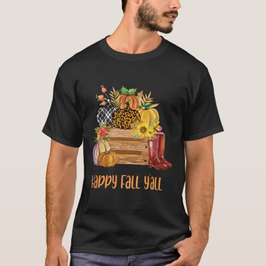 Pumpkin Gewürz Latte Blätter Sonnenblume - glückli T-Shirt (Vorderseite)