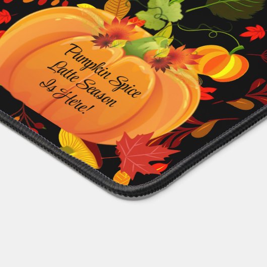 Pumpkin Gewürz Latte Custom Fall Herbst Herbst Schreibtischunterlage (Ecke)