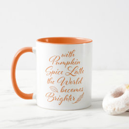 Pumpkin Gewürz Latte Fall Orange White Tasse