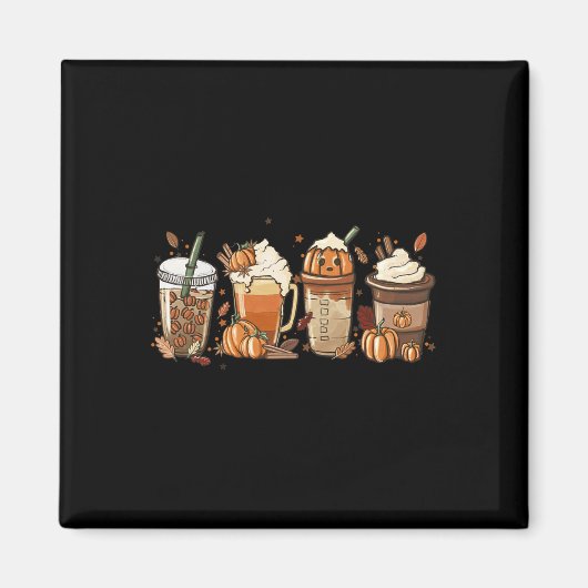 Pumpkin Gewürz Latte Fall Psl Fall Kaffee Pumpkin  Magnet (Vorne)