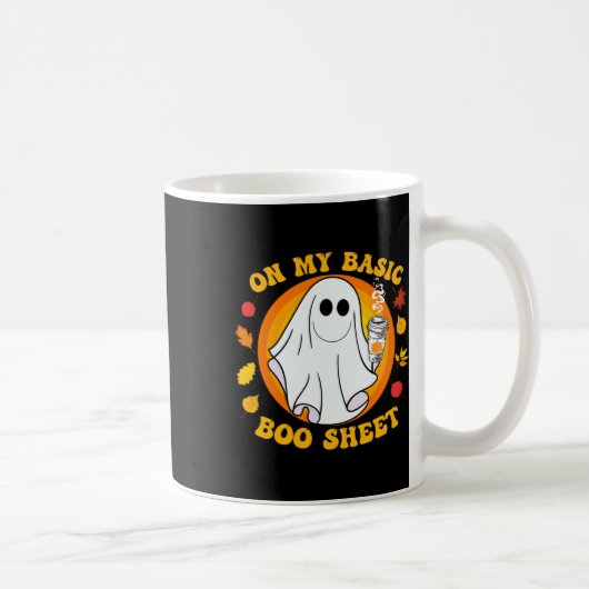 Pumpkin Gewürz Latte Fall Vibe Halloween Basic-Spa Kaffeetasse (Rechts)