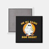 Pumpkin Gewürz Latte Fall Vibe Halloween Basic-Spa Magnet (Vorderseite/Rückseite)