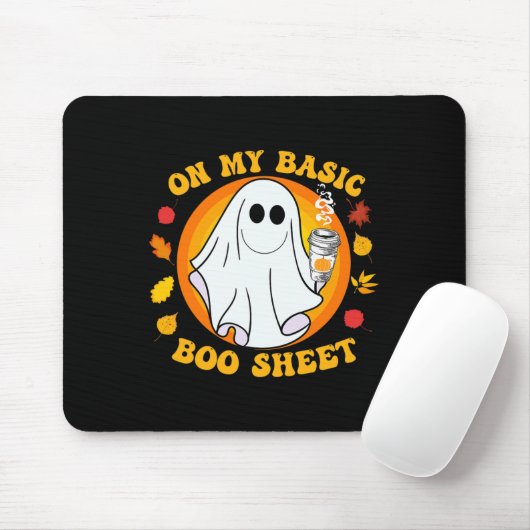 Pumpkin Gewürz Latte Fall Vibe Halloween Basic-Spa Mousepad (Mit Mouse)
