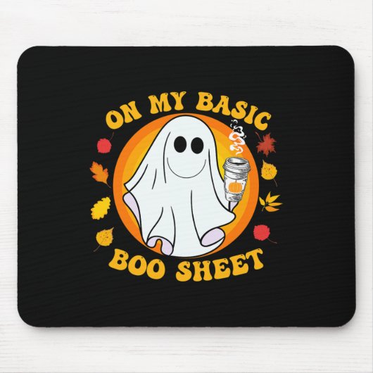 Pumpkin Gewürz Latte Fall Vibe Halloween Basic-Spa Mousepad (Vorne)