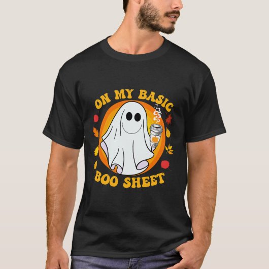 Pumpkin Gewürz Latte Fall Vibe Halloween Basic-Spa T-Shirt (Vorderseite)