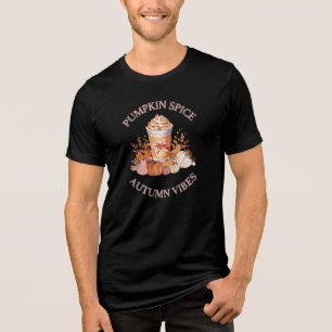 Pumpkin Gewürz Latte Gemütliche Herbstkürbis Saaso Tri-Blend Shirt