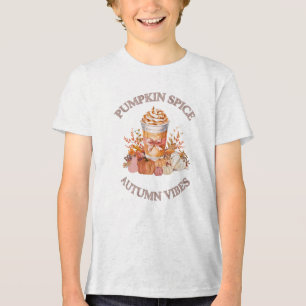 Pumpkin Gewürz Latte Gemütliche Herbstkürbis Saaso Tri-Blend Shirt