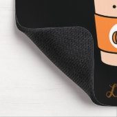 Pumpkin Gewürz Latte ich Liebe Sie ein Latte Mousepad (Ecke)
