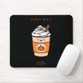 Pumpkin Gewürz Latte ich Liebe Sie ein Latte Mousepad (Mit Mouse)