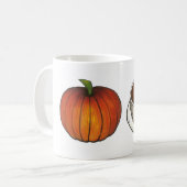 Pumpkin Gewürz Latte Kaffee Orange Pumpkins Tasse (Vorderseite Links)