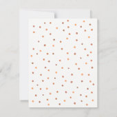 Pumpkin Gewürz Latte Pie Babydusche Einladungen (Rückseite)