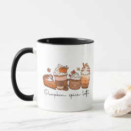 Pumpkin Gewürz Latte Tasse, Fall Vibes Tasse, Retr Tasse