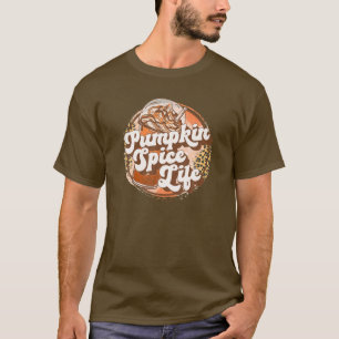 Pumpkin Gewürz Leopard Pumpkin Cheetah Kaffee T-Shirt