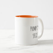 Pumpkin Gewürz Minimalistisch Kaffee Tasse (VorderseiteRechts)