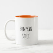 Pumpkin Gewürz Minimalistisch Kaffee Tasse (Links)