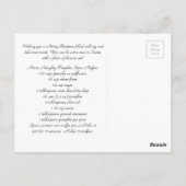 Pumpkin Gewürz Muffin Rezept Weihnachten Postkarte (Rückseite)