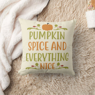 Pumpkin Gewürz Nice Herbst Halloween Kissen