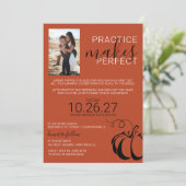 Pumpkin Gewürz Probe Dinner Einladung (Stehend Vorderseite)