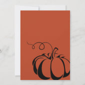 Pumpkin Gewürz Probe Dinner Einladung (Rückseite)