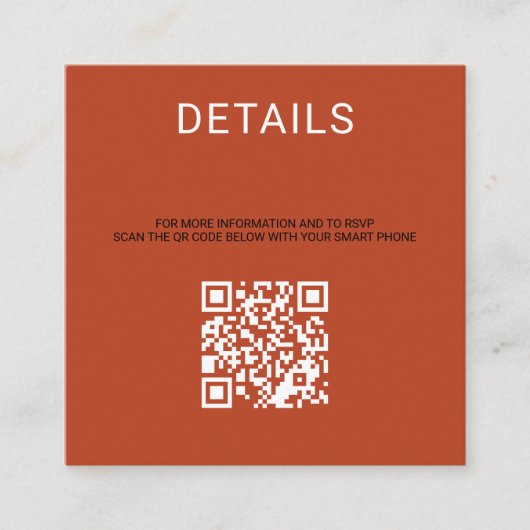 Pumpkin-Gewürz-QR-Code Begleitkarte (Vorderseite)