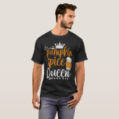 Pumpkin Gewürz Queen Funny Erntedank fallen Gesche T-Shirt (Vorne ganz)