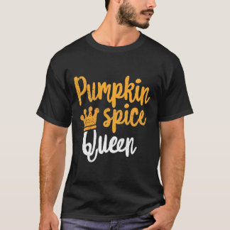 Pumpkin Gewürz Queen T - Shirt Liebe Kaffee LatFal