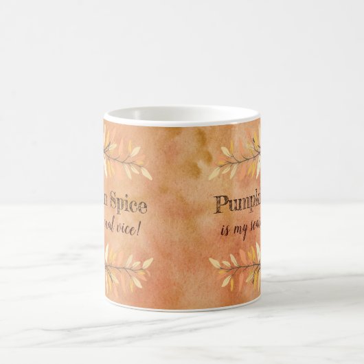 Pumpkin Gewürz Saisonwoche stellvertretende Herbst Kaffeetasse (Mittel)