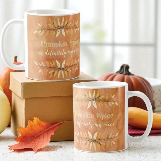 Pumpkin Gewürz Saisonwoche stellvertretende Herbst Kaffeetasse