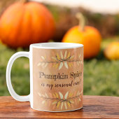 Pumpkin Gewürz Saisonwoche stellvertretende Herbst Kaffeetasse
