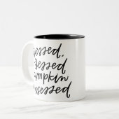 Pumpkin Gewürz Seltsegnet Fall Geschenk Zweifarbige Tasse (Vorderseite Links)