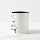 Pumpkin Gewürz Seltsegnet Fall Geschenk Zweifarbige Tasse (Mittel)