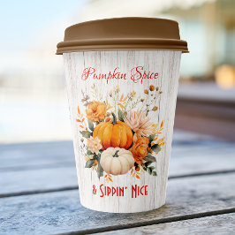 Pumpkin Gewürz & Sippin' Nice - Fall Pappbecher