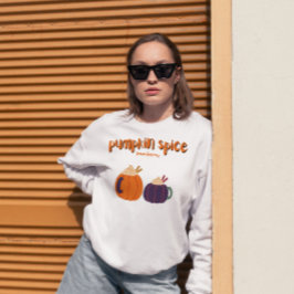 Pumpkin Gewürz trinkt niedlichen Kürbis für Herbst Sweatshirt