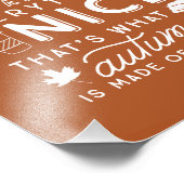 Pumpkin Gewürz Typografische Herbstkunst drucken Fotodruck (Ecke)