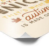 Pumpkin Gewürz Typografischer Fall Herbst Kunst dr Fotodruck (Ecke)