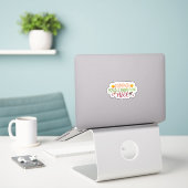 Pumpkin Gewürz und alles Gute Aufkleber (Laptop auf Schreibtisch)