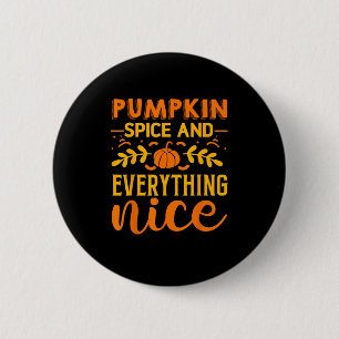 Pumpkin Gewürz und alles Gute Funny Flatth und Button