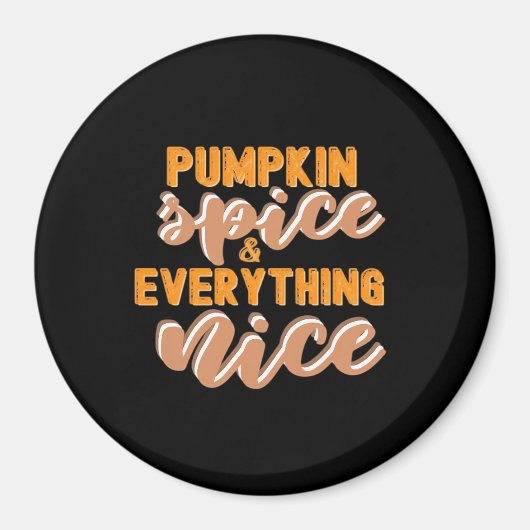 Pumpkin Gewürz und alles Gute Herbst Magnet (Vorne)