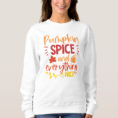 Pumpkin Gewürz und alles Gute Herbst Sweatshirt (Vorderseite)