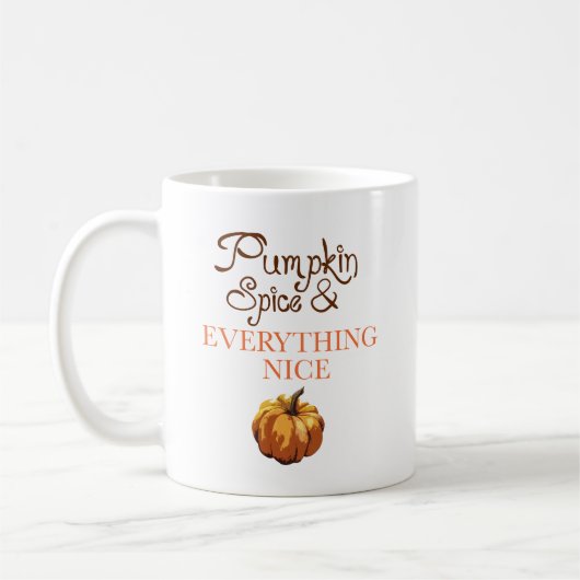 Pumpkin Gewürz und alles Gute Herbst Tasse (Links)