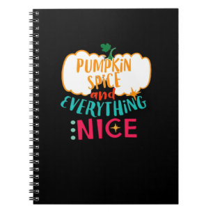 Pumpkin Gewürz und alles Gute Liebe Herbst Fami Notizblock