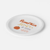 Pumpkin Gewürz und alles Gute Pappteller (Schrägansicht)