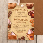 Pumpkin Gewürz und alles Nizza Einladung